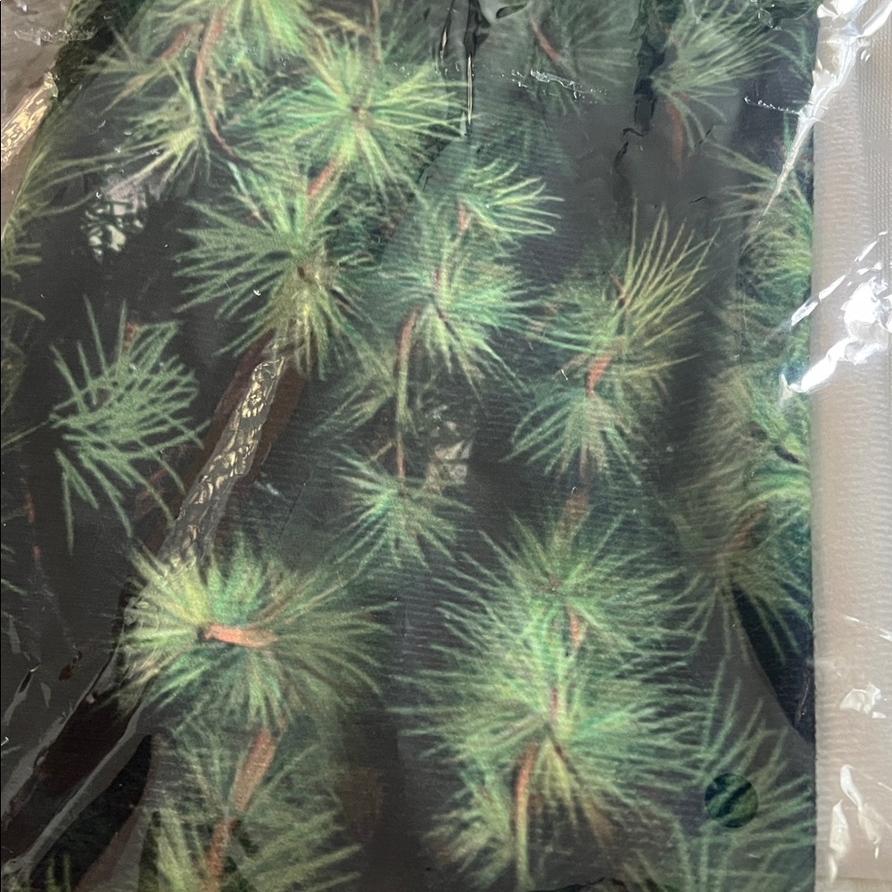 NEW Green Pine Tree Print Fabric back drop Christmas - Picture 5 of 5